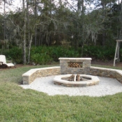 Custom Concrete & Stone Firepit